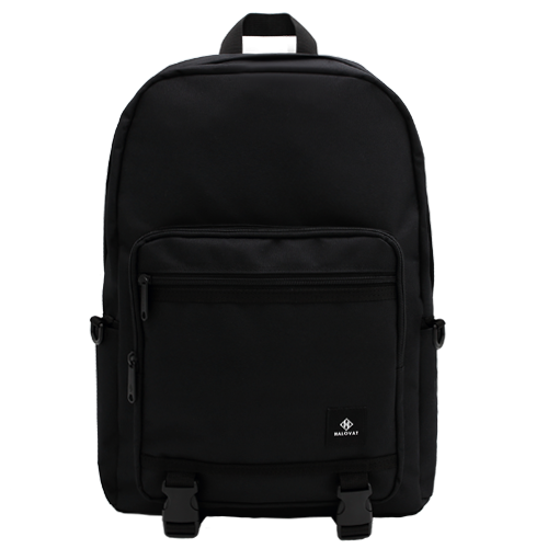 BASIC DOUBLELINE BACKPACK / BLACK