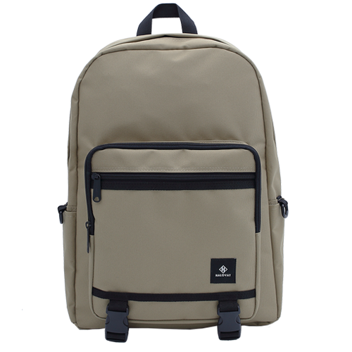 BASIC DOUBLELINE BACKPACK / BEIGE