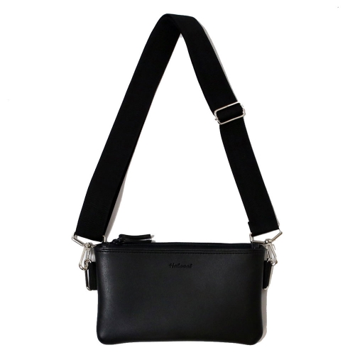 DOUBLE ZIPPER MINI CROSS / BLACK