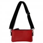 DOUBLE ZIPPER MINI CROSS / RED