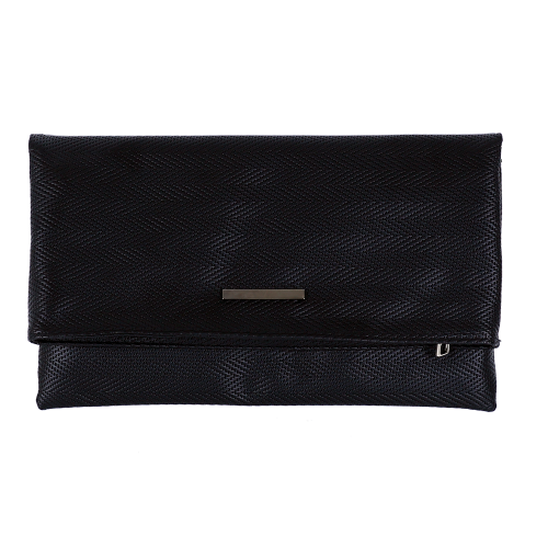 AO FOLDER CLUTCH BAG/ PATTERNED BLACK