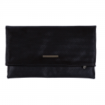 AO FOLDER CLUTCH BAG/ PATTERNED BLACK