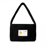 POST CANVAS MESSENGER BAG / BLACK