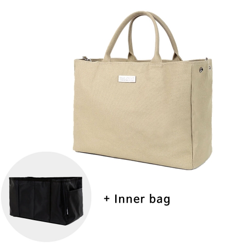 ANNIE CANVAS BAG  / BEIGE