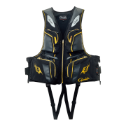 가마가츠 GM-2193 플로팅베스트 블랙골드 낚시구명조끼 선상구명조끼