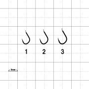 가마가츠 사시아미 구레 차색 벵에돔 바늘 No.67704
