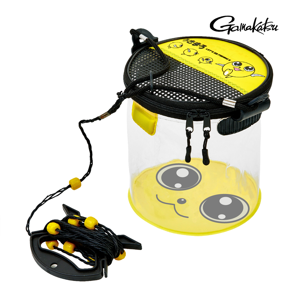 가마가츠 UK-8002 우끼마로 투명 두레박 (로프 포함) 낚시물통