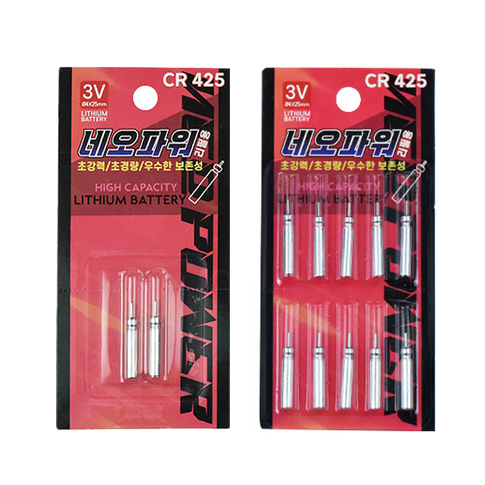 네오파워 CR425 전자찌배터리 3V 리필용 리튬 전지
