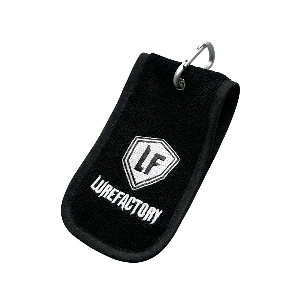 루어팩토리 LFFT-01 카라비너 피싱타올 블랙 낚시수건
