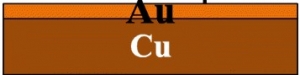 Cu/Au (7x8) 증착시편