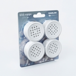 워터린 녹물케어 세면용 필터탭 리필필터 4EA