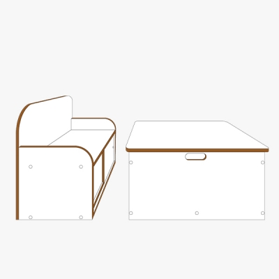 리빌라 화이트 린느테이블 & 체어 / REVILLA WHITE LUNE TABLE & CHAIR