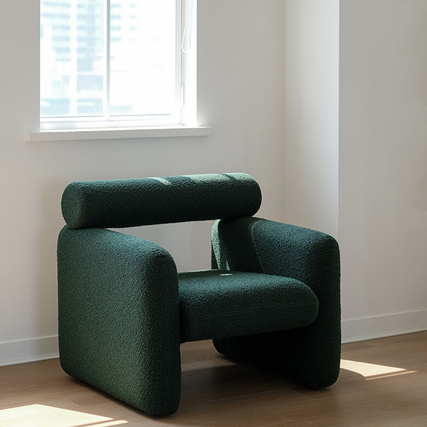 피콕서울 맥스 이지체어 - 그린/화이트 부클