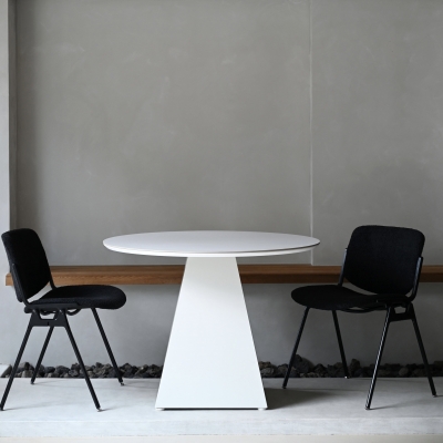 (11월특가) 플랑인디홈 보트 원형 세라믹 식탁 테이블 1000/1100/1200