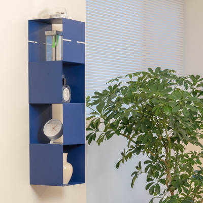 (1월특가) 애즈펙트 큐브 벽 선반 - 블루