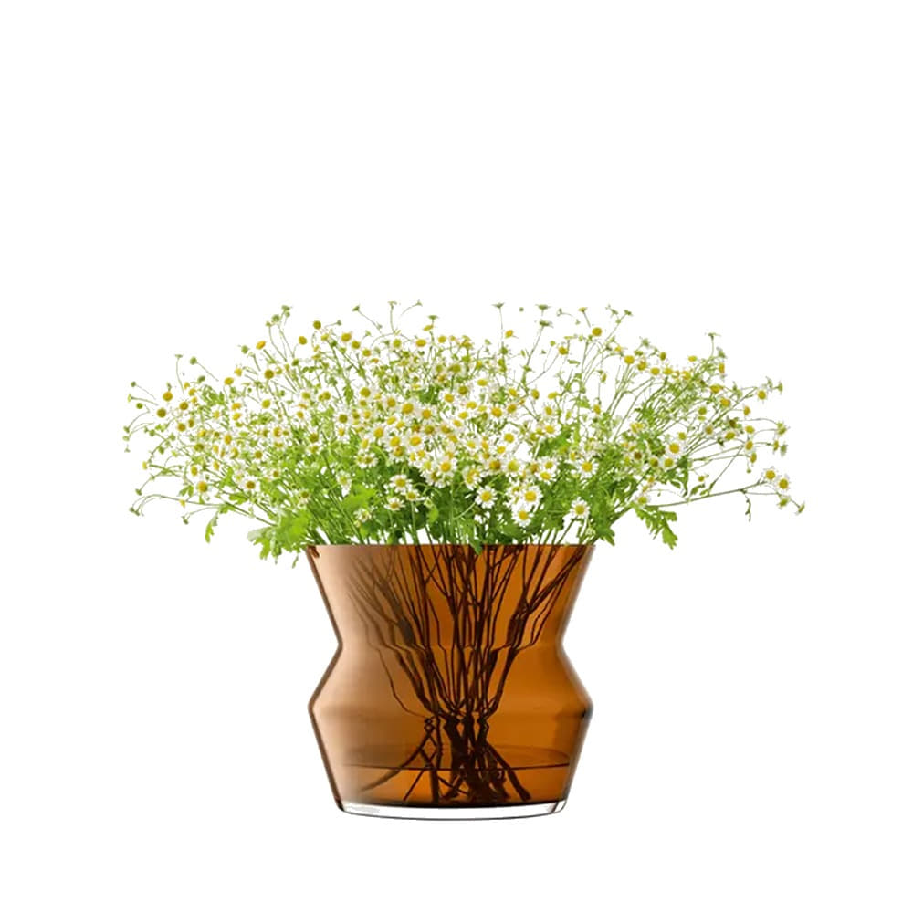 엘에스에이 스컬프트 화병 23cm 코냑