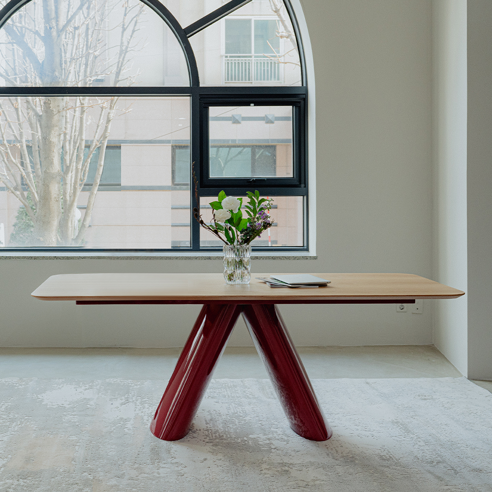 (페스타세일) [적립금 15만원] 헨지디자인 비노 레드 다이닝 화이트 오크 테이블 / Vino Red Dining Table - White Oak (-4/30)