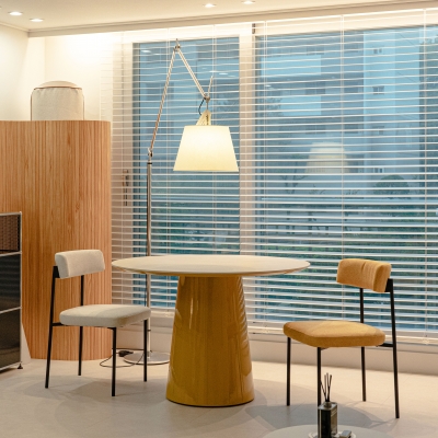 (11월특가) [단독최저] 헨지디자인 비노 머스타드 라운드 세라믹 테이블 (-11/16)