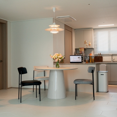 (11월특가) [단독최저] 헨지디자인 비노 샌드베이지 라운드 세라믹 테이블 (-11/16)