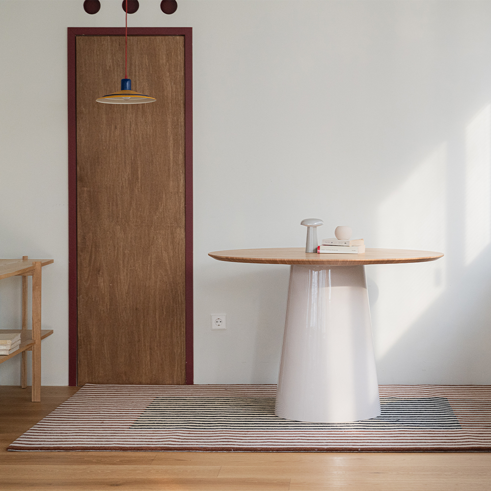 (4월특가) [적립금 10만원] 헨지디자인 비노 샌드베이지 라운드 화이트 오크 테이블 / Vino Sand Beige Round Table - White Oak (-4/30)