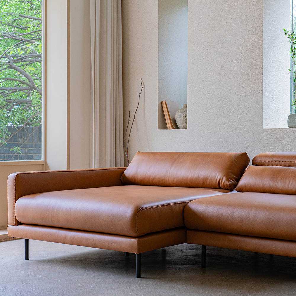 (슈퍼세일) [단독최저] 프리덴소파 르베 4인용 천연가죽소파 Leve Sofa - 4 seater (-4/2)