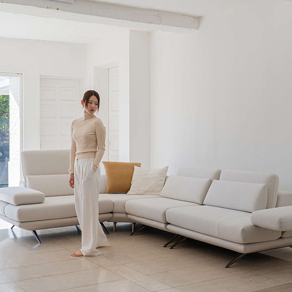(빅세일) [단독최저] 헨지디자인 라파엘 리프트 4인 코너형 테라 패브릭소파 / Rafael Sofa - Terra (-6/2)