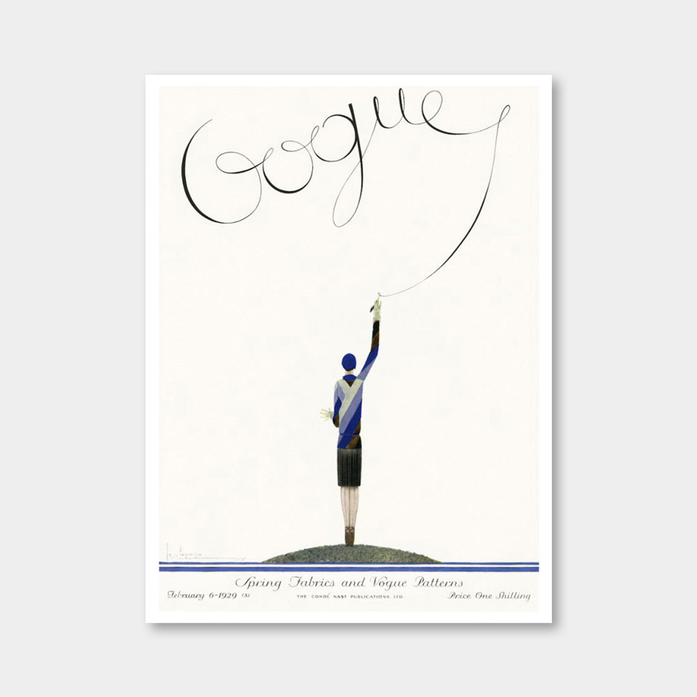 오픈에디션 / 보그 / Vogue 6 February 1929 빈티지 포스터_Large (액자포함)