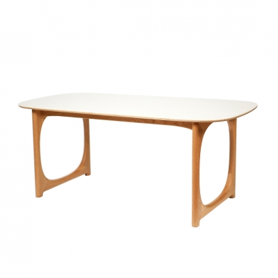 비엘오 컨투어 테이블 포세린 화이트 오크 / CONTOUR TABLE PORCELAIN WHITE OAK
