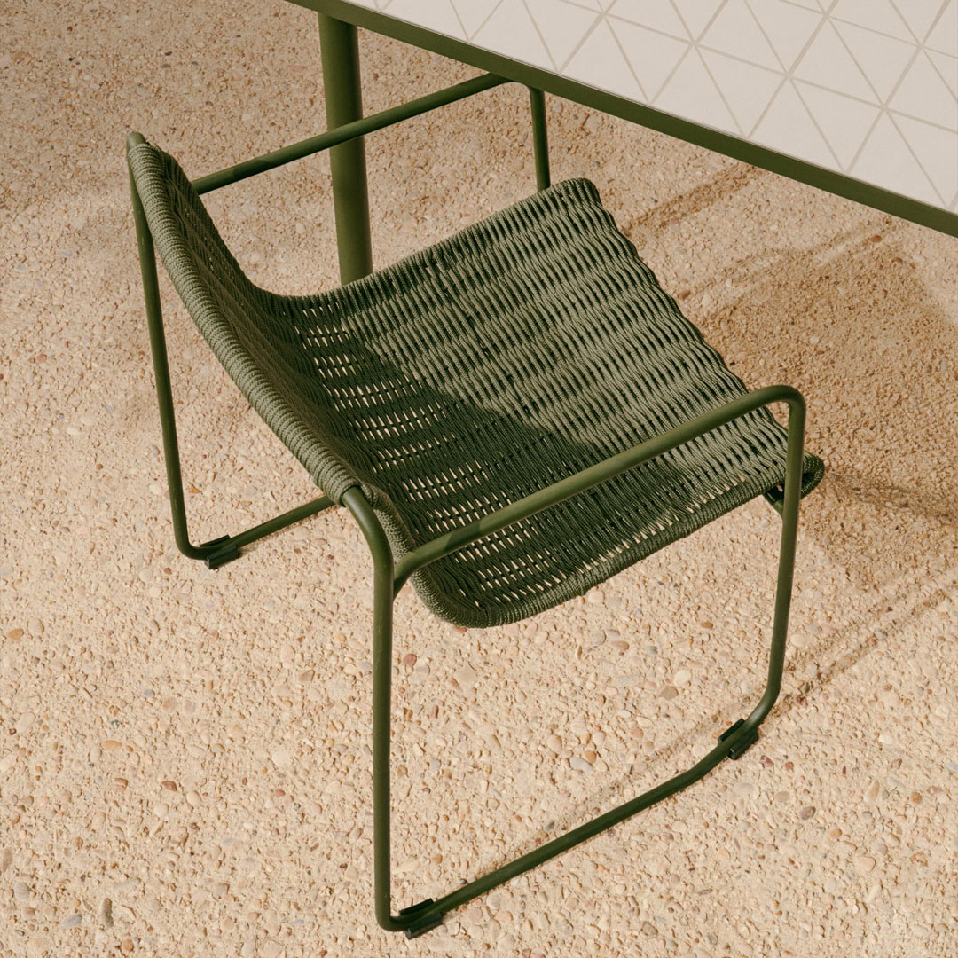 [단독쿠폰] 케이브홈 마리나 아웃도어 로프 코드 다이닝체어 2color