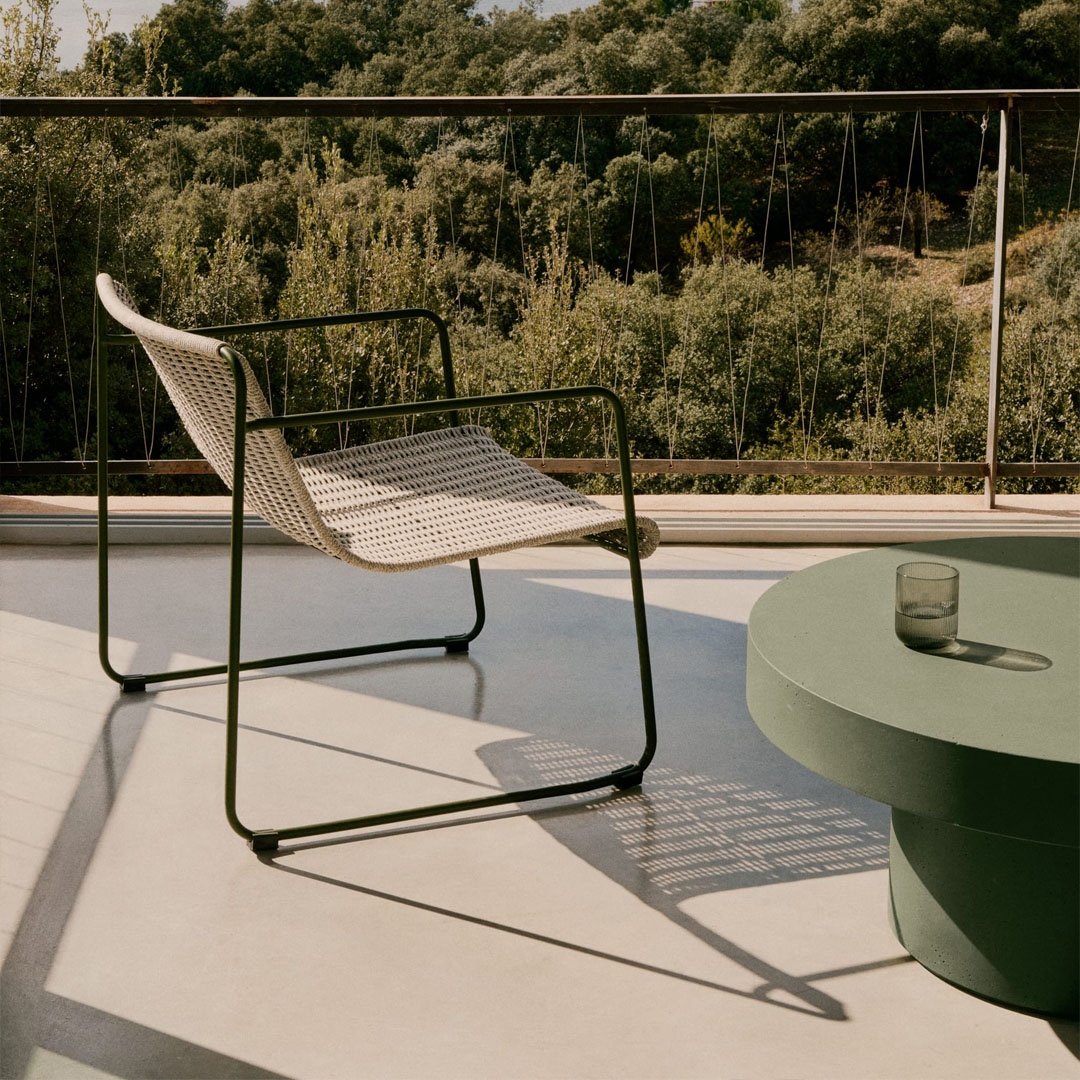 [단독쿠폰] 케이브홈 마리나 아웃도어 로프 코드 라운지 암체어 2color