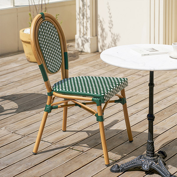 (2월특가) 아이엔지홈 플로르 라탄 프렌치 테라스 의자