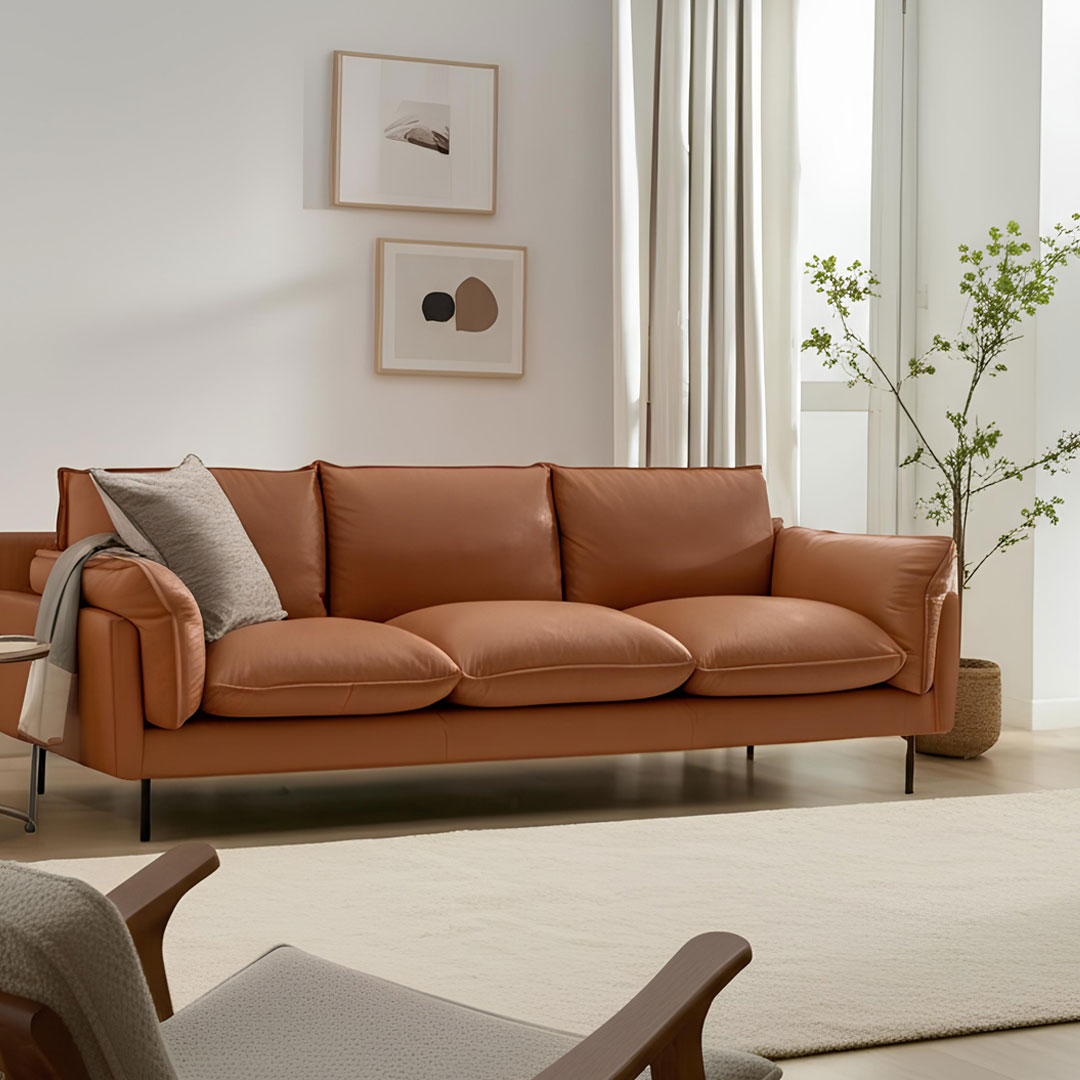 (페스타세일) 세마나 루네스 가죽 소파 SEMANA Lusness Sofa 3 Seater