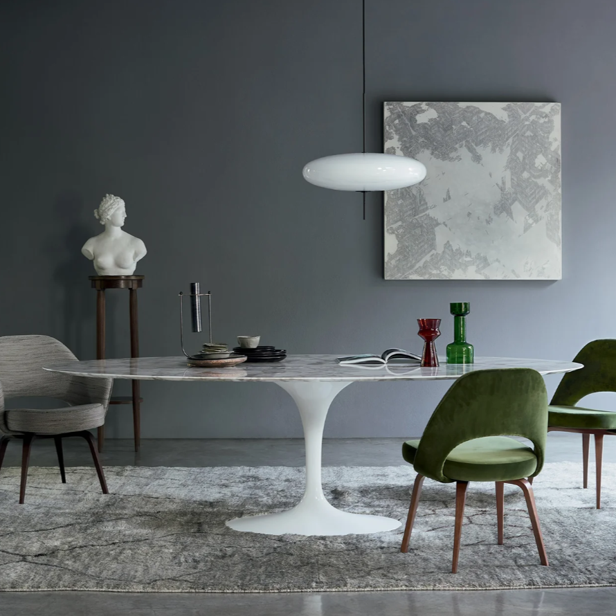 [빠른배송] 놀 사리넨 다이닝 오발 테이블 아라베스카토 Knoll Saarinen Dining Oval Table