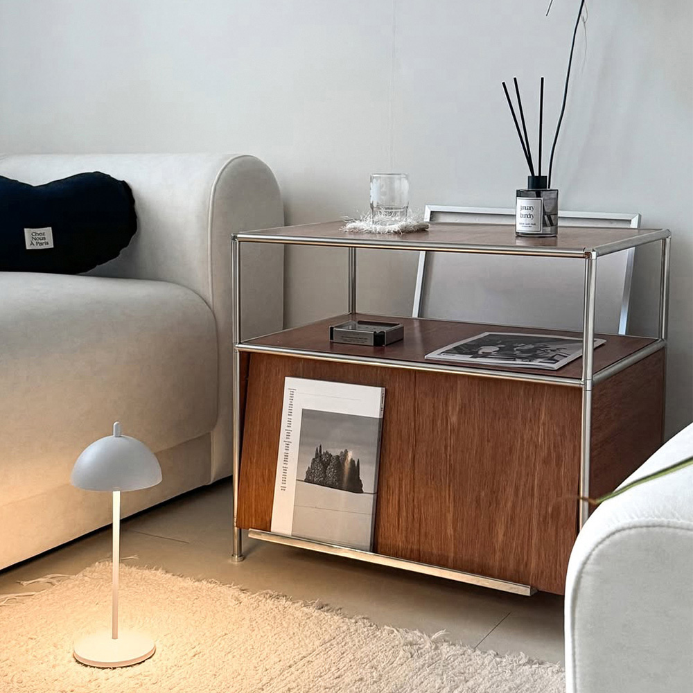 (11월특가) 바미르 Classic woody sliding magazinerack (클래식 우디 슬라이딩 매거진랙)