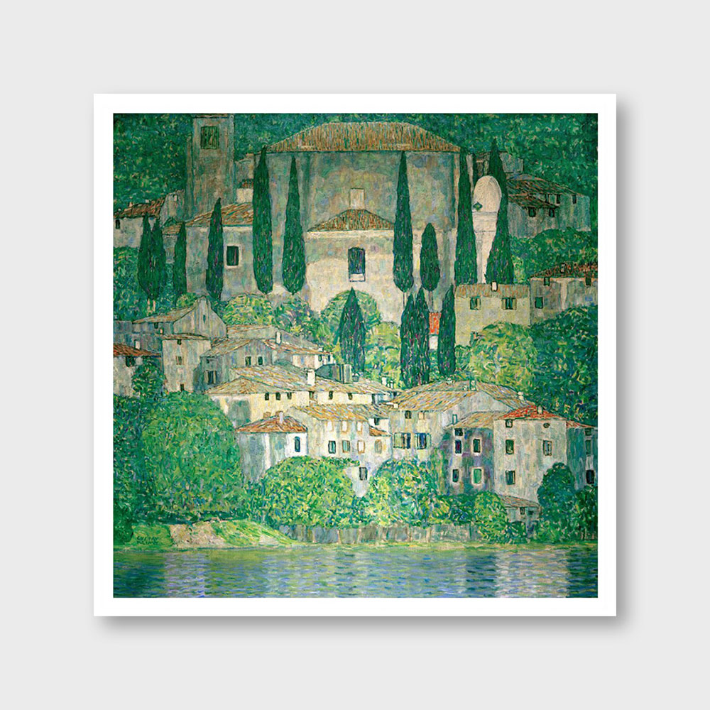 오픈에디션 / 구스타프 클림트 / Church in Cassone, 1913 (액자포함)