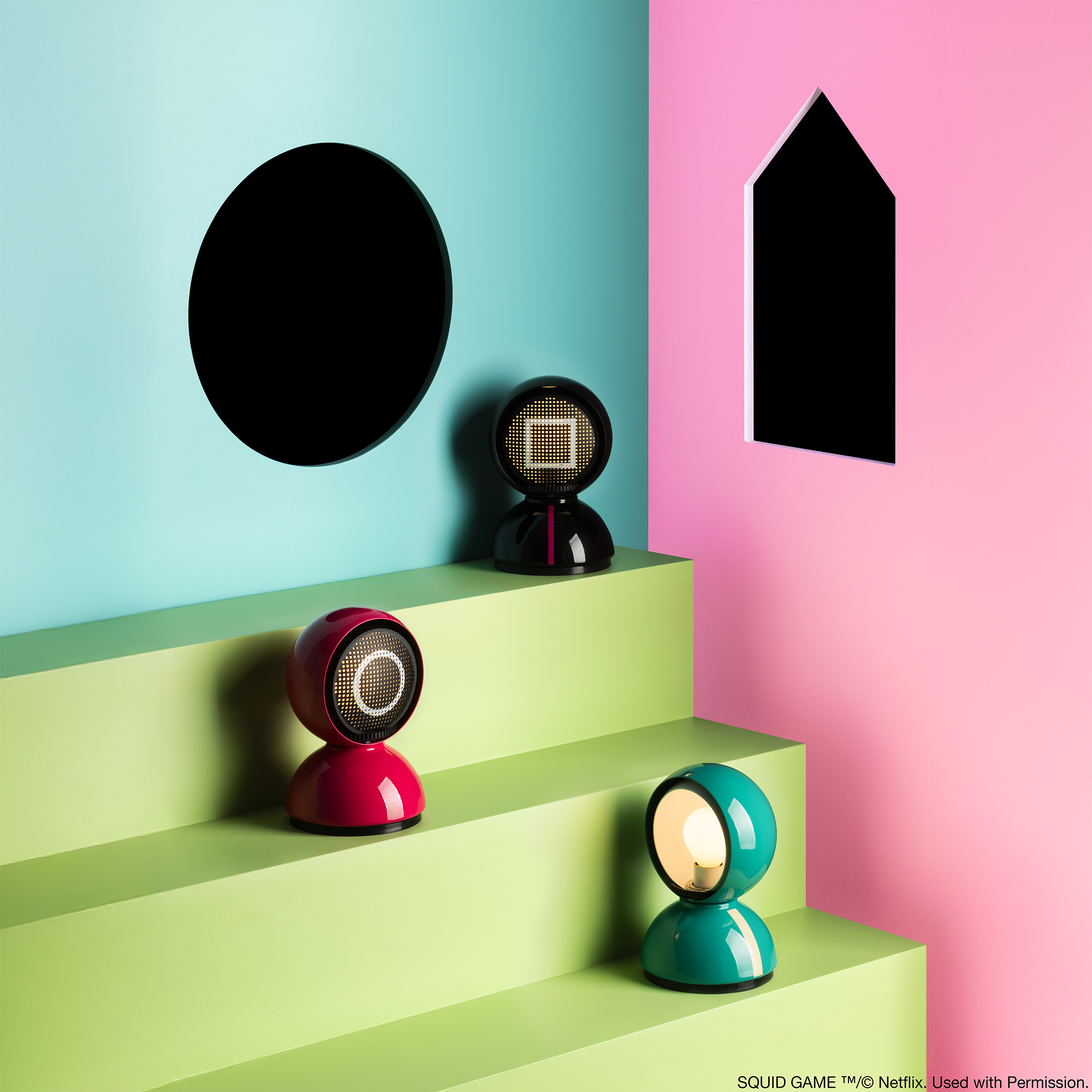 [빠른배송] 아르떼미데 에클리세 테이블램프 x 오징어게임 스페셜 에디션 Artemide Eclisse Table Lamp x Squid Game Special Edition (전구포함)