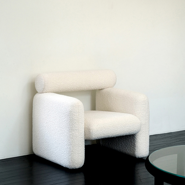 피콕서울 맥스 이지체어 - 화이트/그린 부클