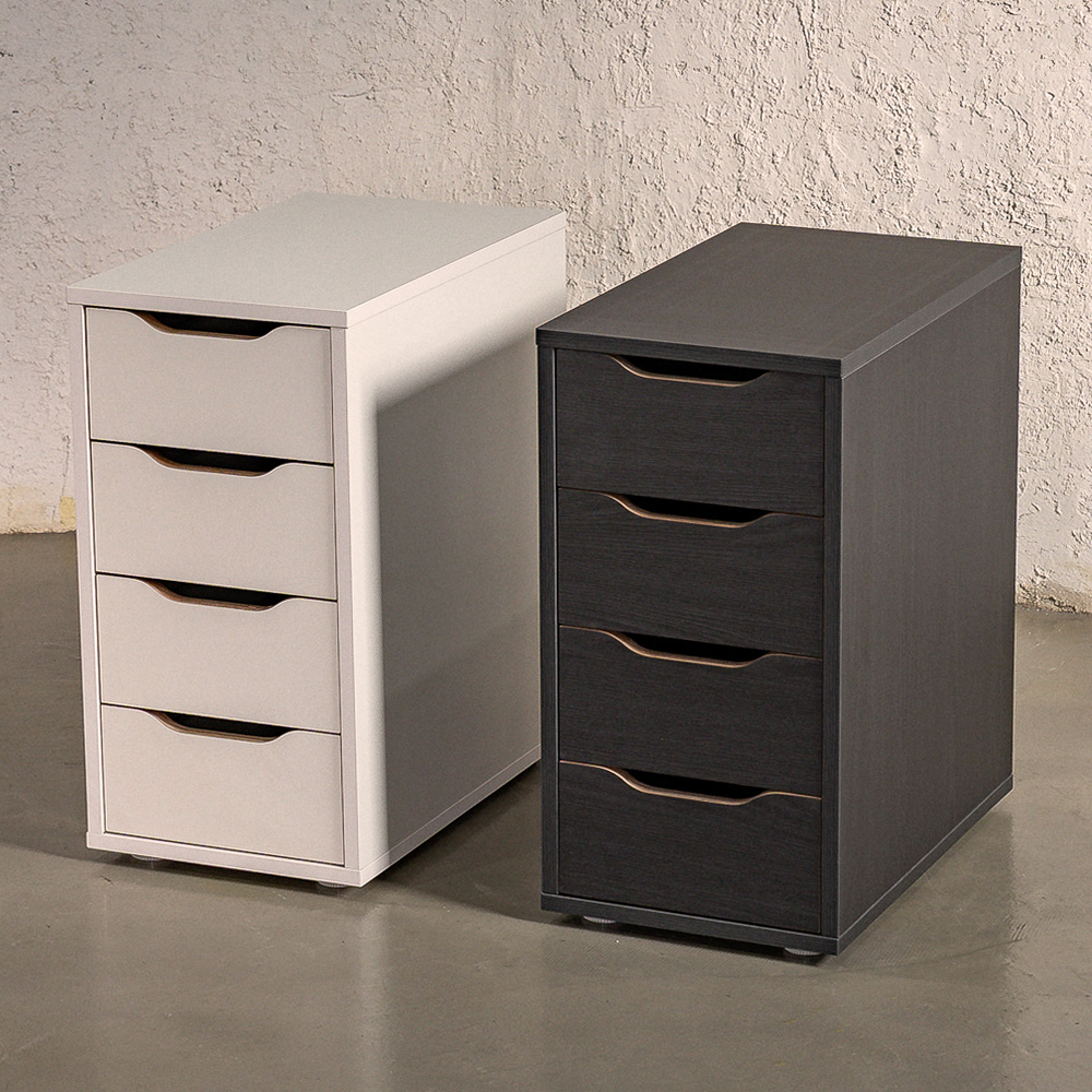 오프레임 4단 서랍장