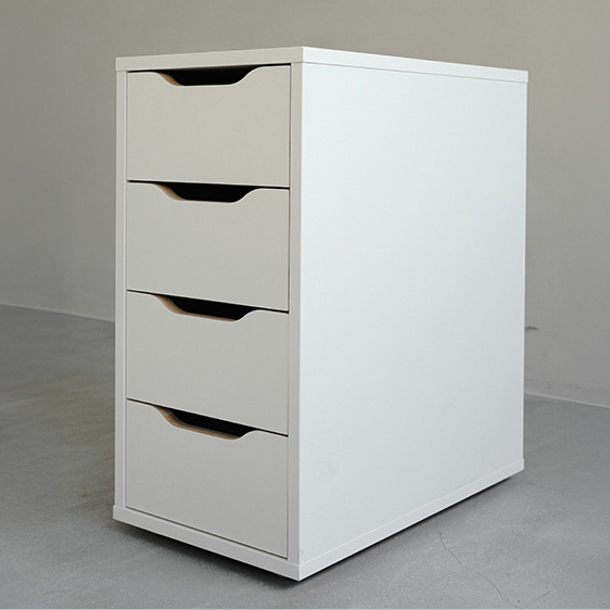 오프레임 4단 서랍장