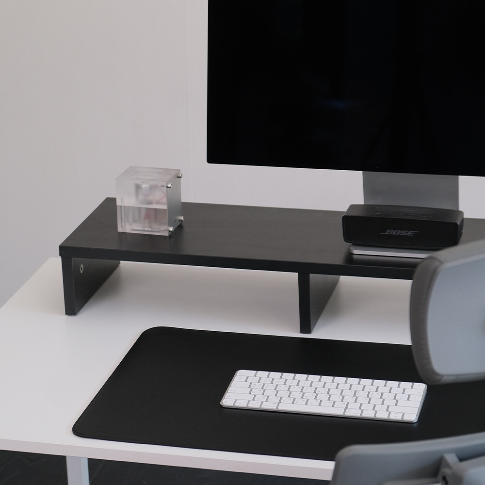 브릭사 모니터 받침대 듀얼모니터 선반 1200mm 블랙