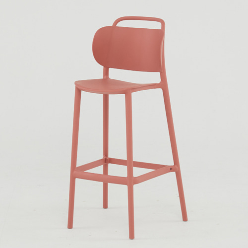 루프 플라스틱 바 체어