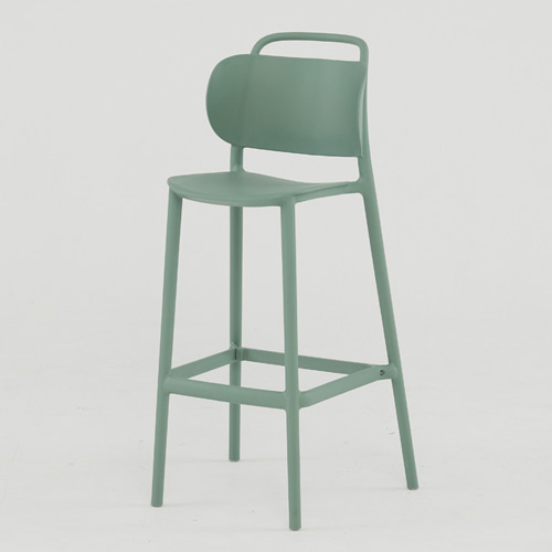 루프 플라스틱 바 체어