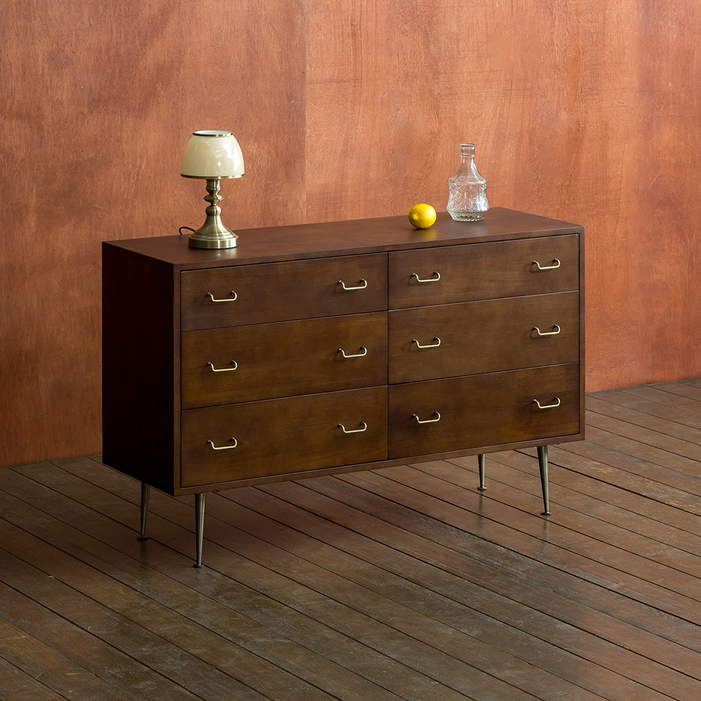 (11월특가) 장미맨숀 브루나 원목 서랍장 02 와이드