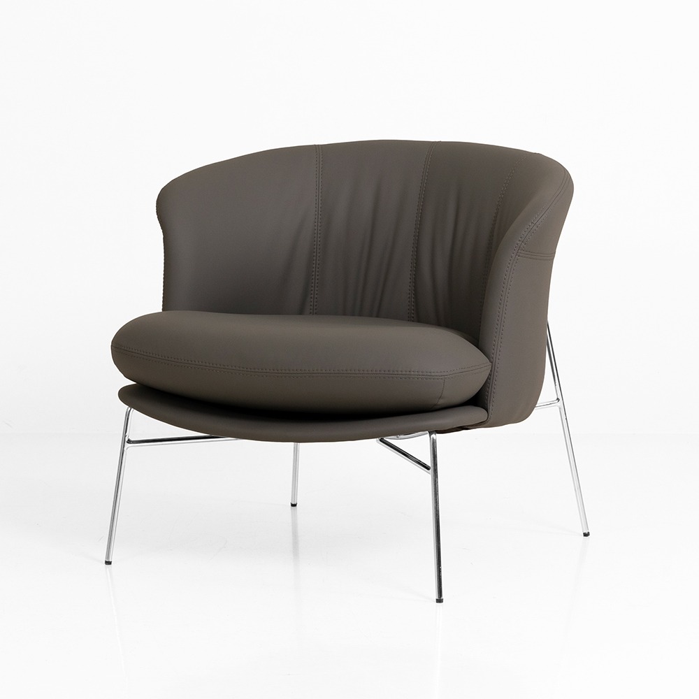 에든 가죽 라운지 체어