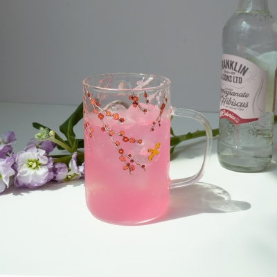 아티쉬 유리컵 - 이왈종 제주생활의 중도(매화)