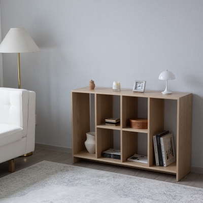 (11월특가) [단독최저] 커넥토리얼 앵글 북 쉘프 - 화이트 오크 (-11/30)