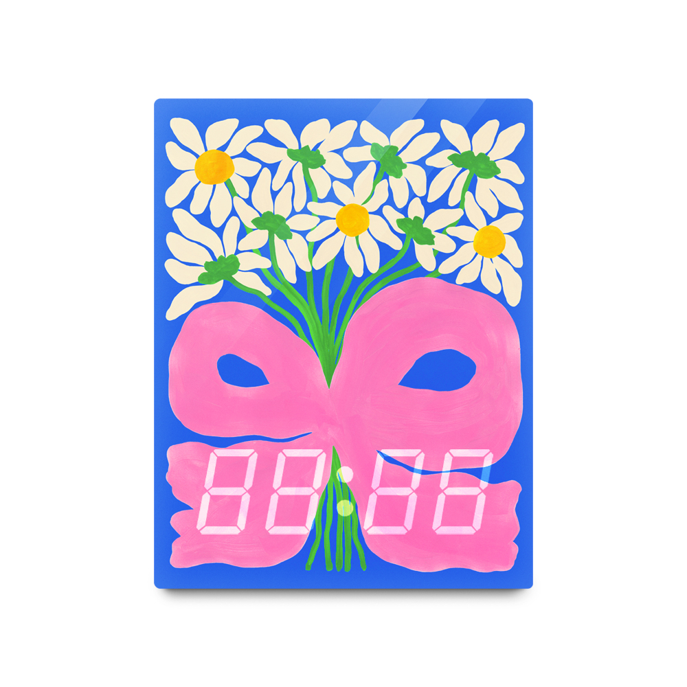 아티쉬 LED 시계 - 리브 리 Daisies