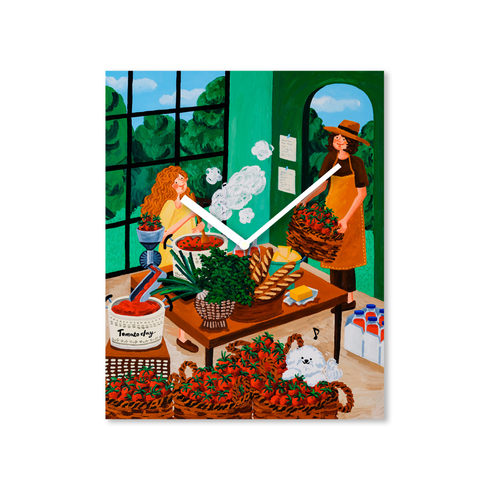 아티쉬 벽시계 - 프레리 Tomato day