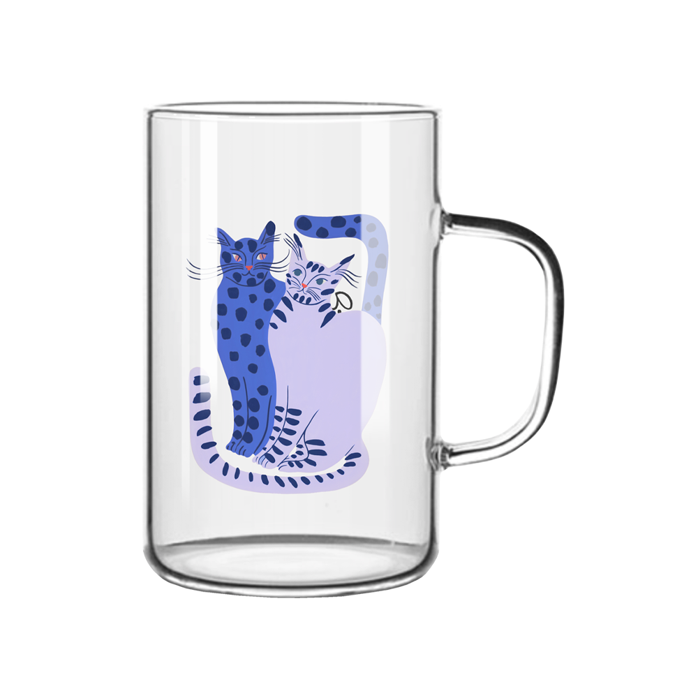 아티쉬 유리컵 - 아가트 싱어 Blue pair