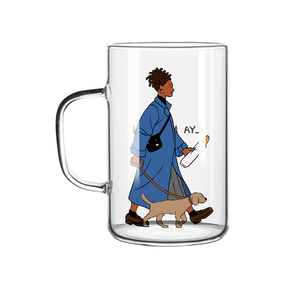 아티쉬 유리컵 - 일리야 밀스타인 Walk the dog W